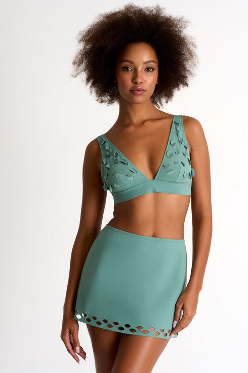 Swim Mini Skirt - 42480-45-600 4 / 600 Sage / 75% POLYAMIDE, 25% ELASTANE
